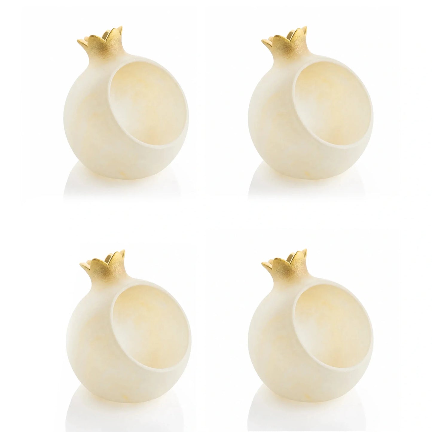 Resin Pomegranate Personal Honey Dish Set