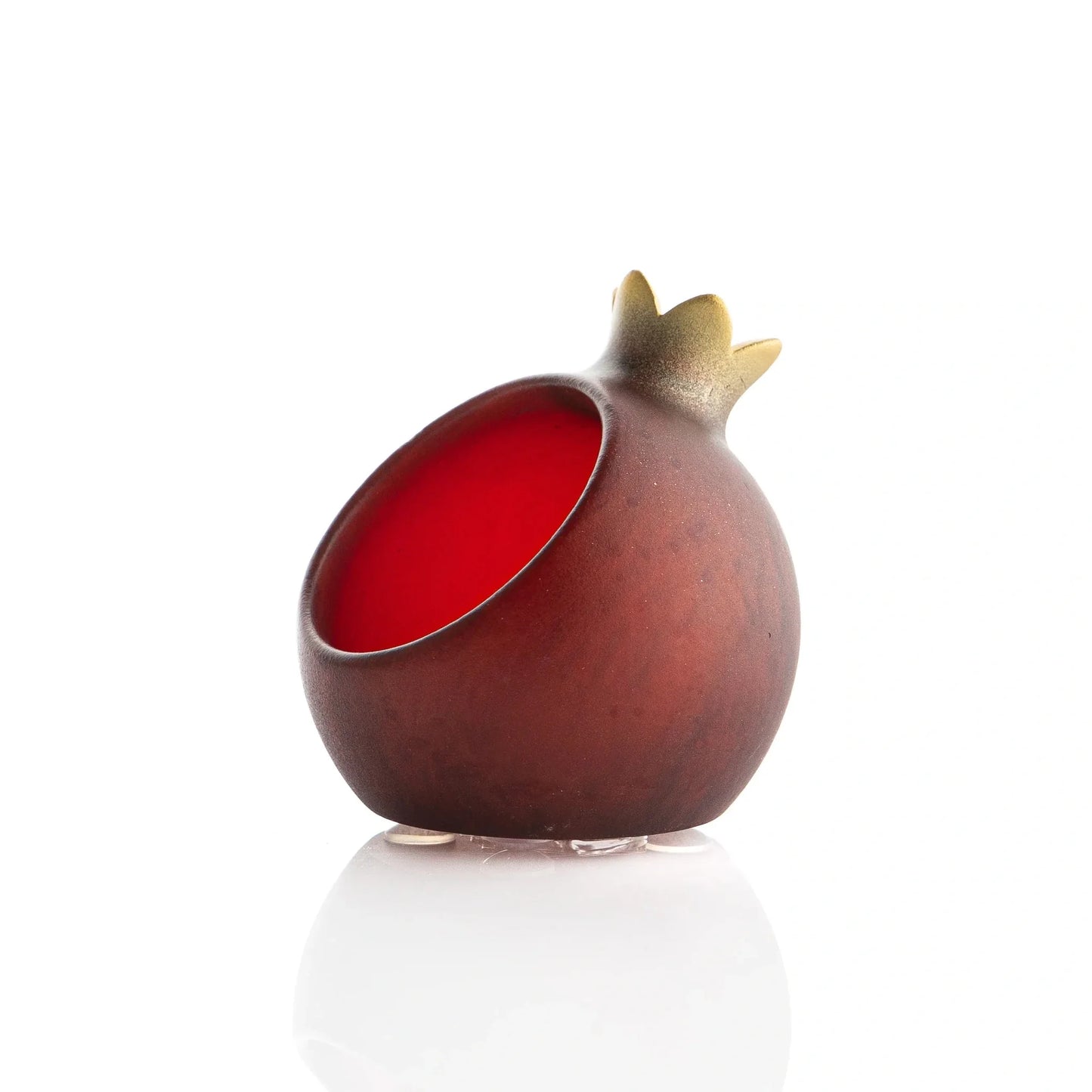 Resin Pomegranate Personal Honey Dish Set