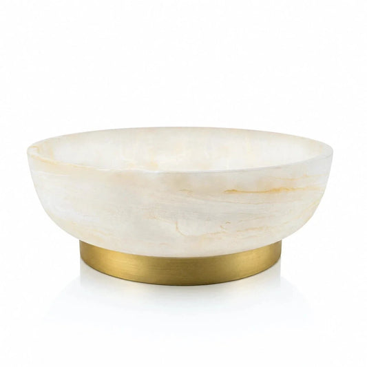 Round Resin Centerpiece Decorative Bowl
