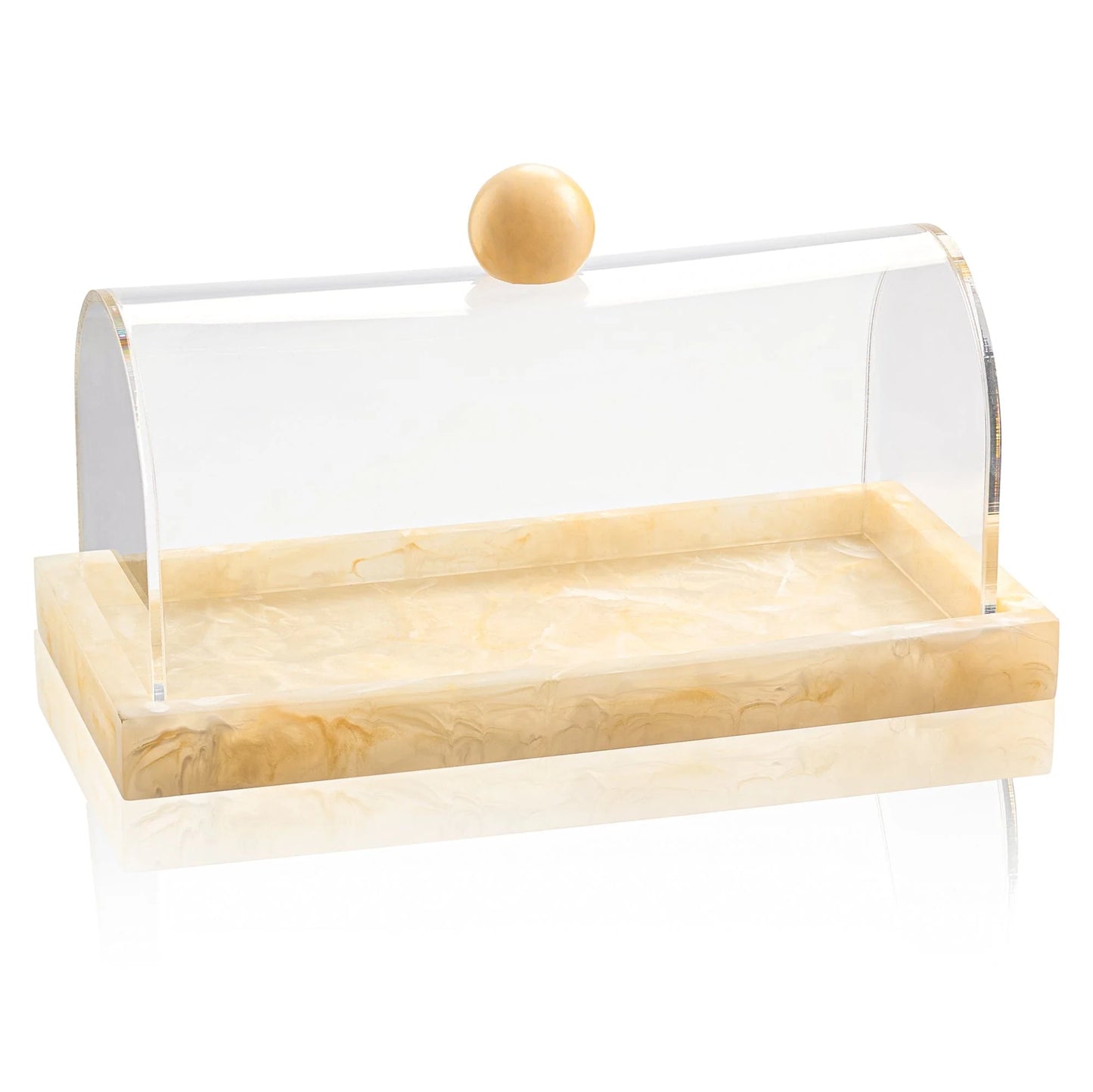 Small Rectangular Resin Cake Dome